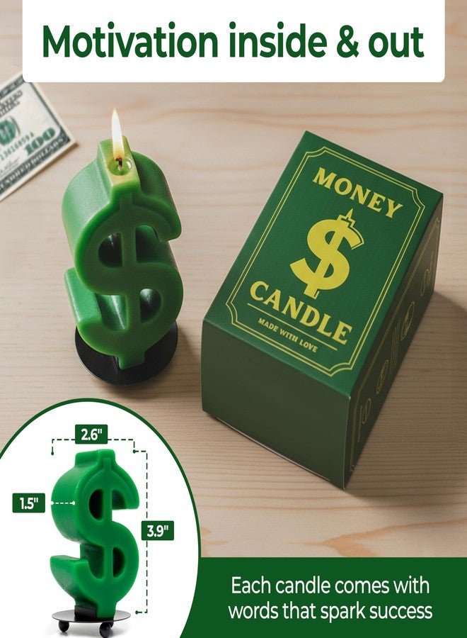 Anakz Money Candle for Wealth & Luck Manifestation - Funny Candles for Any Occasion - Vanilla Scented Candle for Spiritual Gifts - Decorative Candles with Metal Tray - Soy Wax Money Gift Ideas - Image 5